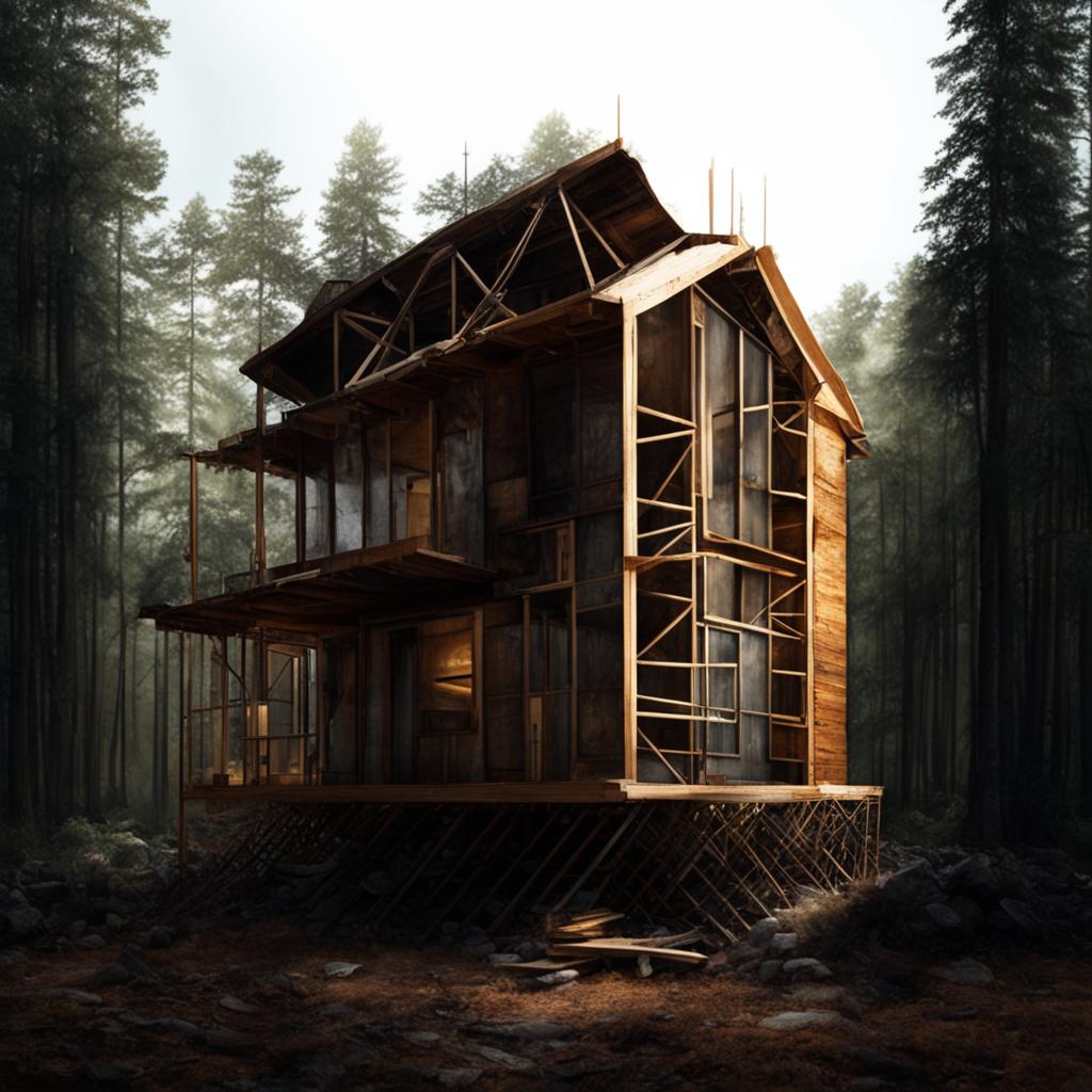 Применение металлоконструкций в строительстве деревяного дома